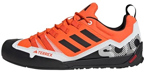 adidas Unisex Terrex Swift Solo 2.0 Hiking Shoes Wanderschuhe, Orange/Core Black/Crystal White, 41 1/3 EU