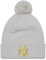 New Era Beanie New York Yankees Bommelmütze Beige MLB Metallic Logo Dmaen Beanie - One-Size