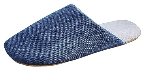 Zapatillas Hombre Gris, Zapatillas Estar por Casa Cómodo Invitados Zapatillas Anchas Anti-Frio Slippers Viaje Suave Zapatillas De Estar por Casa Unisex-Adulto Pantuflas Zapatillas De Casa Ligero