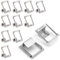 KGDUYC Aufhänger für Keilrahmen - 12Pcs Profiltiefe 15mm, Bilderhaken für Bilder auf Leinwand, Metall, Zackenaufhänger, Bilder aufhängen, Bildaufhängung Kit