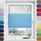 Plissee Klemmfix Plisseerollo ohne Bohren 85 x 130 cm Einfache Montage, pflegeleicht Blickdicht Easyfix Faltrollo, Inkl Aller Montage-Teile, für Wohnzimmer Fenster&Tür, Himmelblau