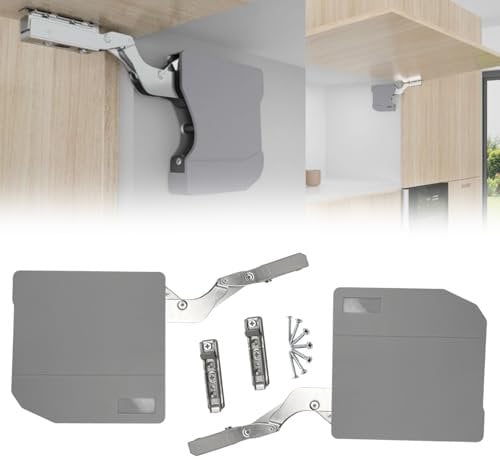 Evotrade Braccetto per Ante a Ribalta Verso Alto Sistemi per Sportelli Cucina Braccetti Per Sollevamento Sportelli Con Montaggio Senza Cerniere (Portata 3.9-4.8kg)