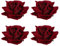 Burgundy Rose Hair Clips 4 Gothic Hair Clips Vintage Flower Hairpin Flower Brooch Fascinator for Dancer Lady Women Wedding Party Valentine's Mother Day