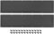 sourcing map 2pcs Door Kick Plate, 8 x 34 Inches Aluminum Kick Plate Door Plate, 2 MM Thickness, for Exterior Front Door or Back Door, Black