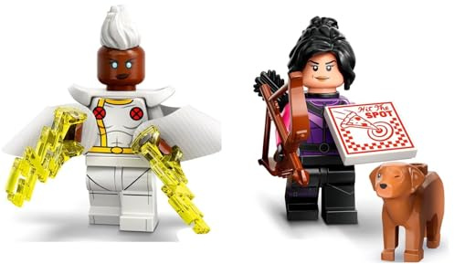 LEGO Marvel Series 2 Minifigur Combo: Sturm-Minifigur mit Kate und LEGO Kalender Man Capes - Superhelden 71039