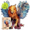 MagicHolz – Holzpuzzle Flügel des Mutes | Löwe – Holz Puzzle 35 x 32 cm inkl.Premium Holzbox – besondere Geschenkidee für Erwachsene & Kinder