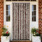 Homgoday Moustiquaire beige et marron clair, 120 x 220 cm, chenille, mobilier, moustiquaire pour porte, moustiquaires pour fenêtres, rideau de porte extérieure, rideau anti-mouches