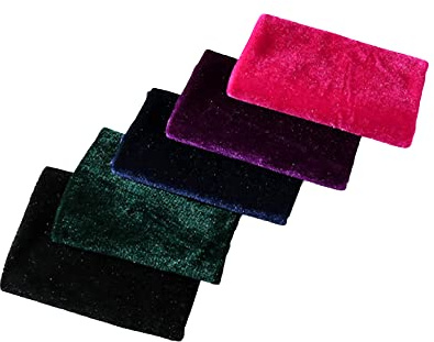 Anevous 5 Stück 50 x 50 cm Samt Stoff Patchwork Stoffpaket, Meterware Stoffe zum Nähen Patchwork, Quilten Stoff für DIY Basteln Dekoration Basteln Handwerken Kleidung Puppen Mütze,Mischfarbe B