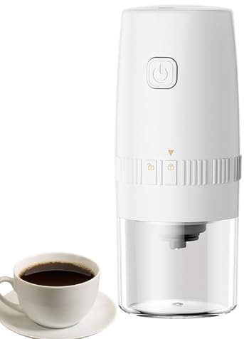 Coffee Grinder Electric, Rechargeable Coffee Grinder, Portable Coffee Grinder Mill, Travel Coffee Grinder, Beans Dry Grinder, Coffee Grinder for Camping, Electric Coffee Mill