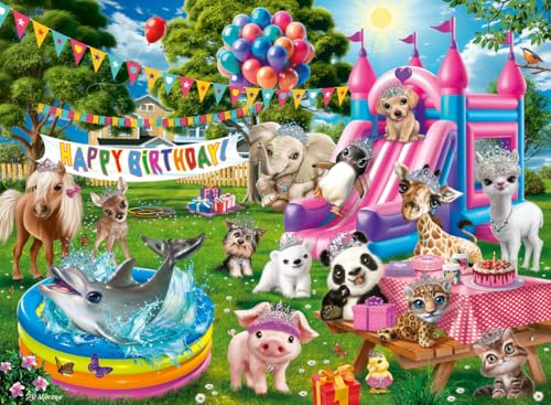 Ravensburger Tiara Geburtstagsparty - 100-teiliges XXL-Puzzle für Kinder | Feiern mit magischem Spaß | fördert Problemlösungsfähigkeiten | langlebig und umweltfreundlich