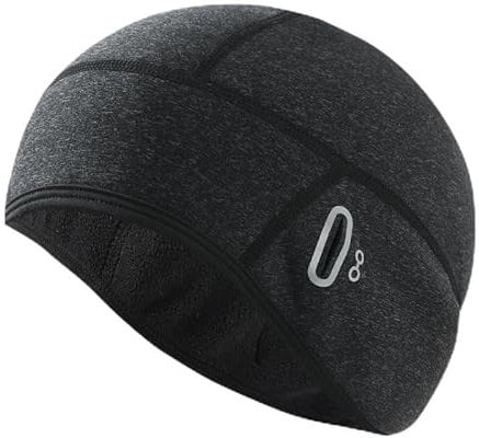 Yerozhui Gorro Ciclismo bajo Casco Invierno, Gorro Ciclismo bajo Casco Invierno niño, Gorro Ciclismo Invierno, Gorra cálida Cortaviento, para Actividades al Aire Libre, Unisex - Gris, Modelo 2025