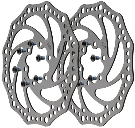 Bremsscheibe 140mm für Elektroroller Dualtron 2 Dualtron 3 Dualtron Eagle Urbanglide E-Cross pro - Kukirin G2 Max - Kugoo Kirin M4 Pro, Dualtron Togo Limited (2 Scheiben 140)(2xStk)