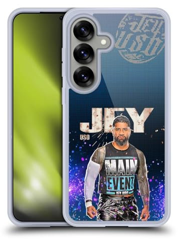 Head Case Designs Offizielle WWE Portrait Jey USO Gelhülle [Militärischer Schutzgrad] Kompatibel Mit Samsung Galaxy S25 Und Kompatibel Mit MagSafe