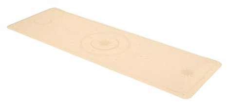 TREXO Yogamatte in Hellbraun, 183x61 cm groß und 6 mm dick Yoga Matte aus ökologischem TPE mit rutschfester Oberfläche Starkem Grip auf dem Boden Widerstandsfähig gegen Beschädigungen Leicht