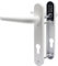uPVC Door Handle 92mm PZ Sprung Pair for PVC and Composite Doors White 122mm Fixing Centres