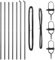 vidaXL 7 Stück Zaunpfosten Grau Ø32 mm 210 cm Galvanisierter Stahl Langlebig und Wetterfest Zaun Zubehör Pfosten Außen Garten Unterstützung Langlebige Lösung Modernes Design Zylindrisch