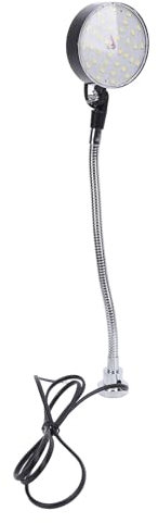 Machine Light, 18W 1500 Lumens Led Work Light, 6500K Flexible Gooseneck Lamp with Magnetic Base, for Wood Lathe Machine Drill Press Industrial