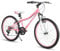 Hiland 24 Inch Kids Mountain Bike, 7 Speed Youth MTB Bike, Kids Boys Girls Mountain Bicycle with Suspension Fork V-brakes, Pink