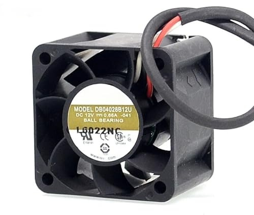 DB04028B12U 1U 4028 40mm Double Ball Bearing Fan Server Chassis Cooling Fan 12V 0.66A 40 * 40 * 28mm