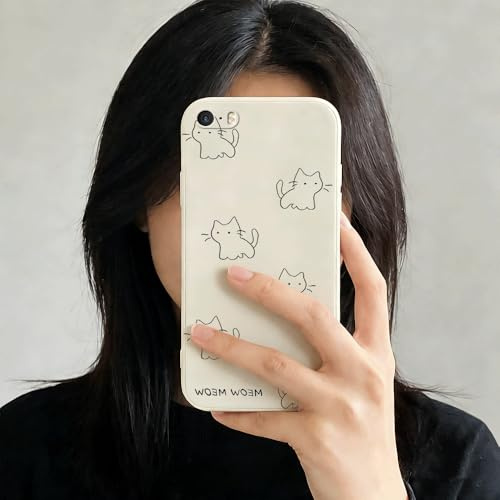 LIRASIRA Compatible with iphone 5/iphone 5s/iphone SE Cute Cat Pattern Soft Phone Case | Cute Cat Pattern Soft Phone Case