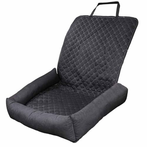 Thrink Dog Car Seat – Washable Pet Booster Seat & Travel Carrier Bed for Small Dogs & Cats, Detachable Anti-Slip Car Bed with Safety Straps for Front Seat Comfort & Protection
