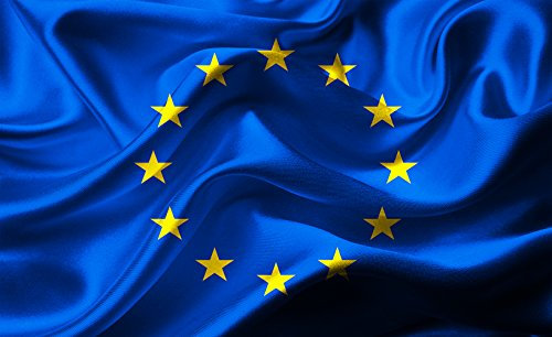 Oedim Bandera de Europa 150x85cm | Reforzada y con Pespuntes | Bandera de la Unión Europea con 2 Ojales Metálicos