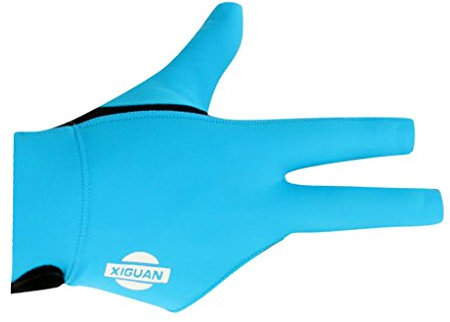 Sharplace Billard Handschuh 3 Billiard für Rechts Hand, Blau