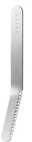 Yoshikawa 89035-9 EAtCO NULU Butter Spreader, Stainless Steel, Silver