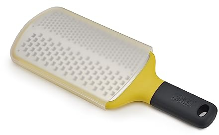 Joseph Joseph Multi-Grate Râpe à manche 2 en 1 avec étui de protection - Jaune