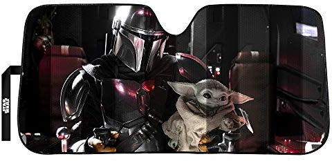 Plasticolor 003952R01Star Wars Mandalorian The Child Akkordeon Sonnenschutz für Auto, LKW oder SUV