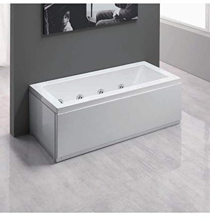 Aqualife Vasca a Incasso con Telaio e Pannello Frontale e Due Laterali 170x70 cm echos