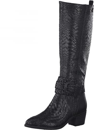Marco Tozzi Damen by Guido Maria Kretschmer 2-2-85500-27 Mode-Stiefel, Black STR, 38 EU