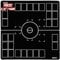 The Gaming Mat Company 2 Player Compatible Pokemon Playmat for Pokemon Cards - 28.35 x 28.35 x 0.16 Black & White Battle Mat Stadium Board for Pokemon TCG Playmat Game & Pokemon Mat Trading Card