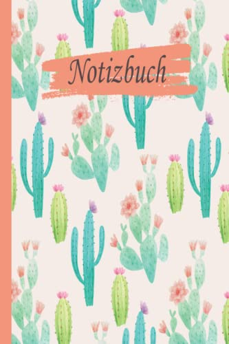 Kaktus Notizbuch: Kaktus Notizbuch, breites liniertes Notizbuch aus liniertem Papier für Schule, Studenten, Geschenk für Kinder, Jungen, Mädchen, Teenager, Kaktus Notizbuch, Kaktus Liebhaber