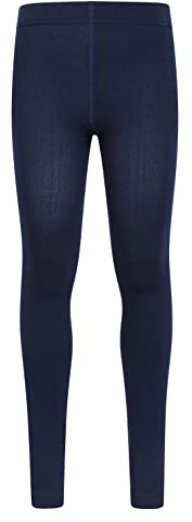 Mountain Warehouse Isotherm Kids Brushed Leggings - Warm & Cosy, Brushed Inner, Boy & Girls, Baselayer - Best for Winter Camping, Outdoors, Travelling & Hiking Navy L - XL