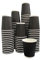 NovatoStar Kraft Paper Cups 500 Ripple Cups - 3 Ply Insulated Paper Cups - Disposable Paper Hot Coffee Tea Drinking Cups (12oz, Black)