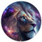 Puzzle für Erwachsene, Cosmic Mufasa Lion Kingfa, 1000 Teile, runde Puzzles, Spiele, Spielzeug, Geschenk (67,5 x 67,5), 1000 Teile