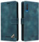 OKZone Kompatibel mit Samsung Galaxy A50/A50S/A30S Hülle, Halterung Standfunktion Kartenfach Wallet Schutzhülle Stoßfest Premium Leder Schutzhülle Handyhülle für Samsung Galaxy A50/A50S/A30S (Grün)