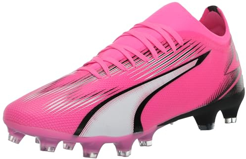 PUMA Women's Ultra Match Firm Ground Artificial Sneaker, Poison Pink White Black, 6.5 UK