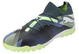 PUMA Unisex Future 7 Match TT Soccer Shoe, Gray Skies White-Fizzy Apple, 9 UK