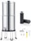 CO-Z Schwerkraft-Wasserfiltersystem 8,5L mit Ständer Schwerkraft-Wasserfilter aus 304-Edelstahl mit 2 Kohlewasserfilterkartuschen und Wasserhahn Trinkwasser Filter Außen Camping Outdoor