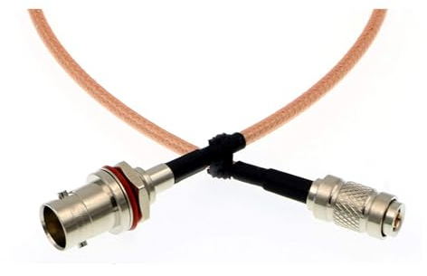 Uonecn DIN Male to BNC Female HD SDI Coaxial Cable for Blackmagic HyperDeck Shuttle RG179 Coax Cable 75Ω 50cm|20inch
