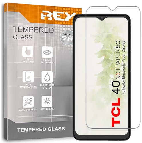 REY Pack 2X Pellicola salvaschermo per TCL 40 NXTPAPER 5G, Vetro temperato, di qualità Premium
