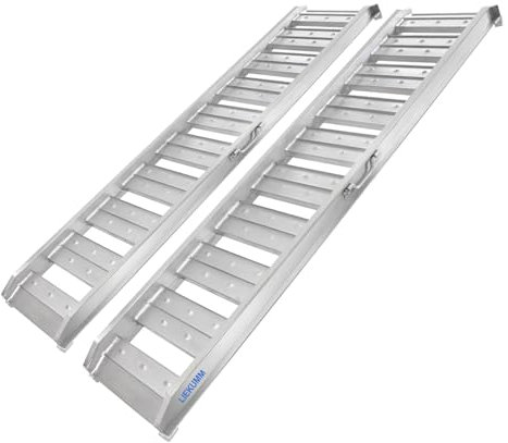 LIEKUMM 2X Auffahrrampe, 182x34cm Verladerampe, 1000kg Pro Paar, Anhängerrampe, Auto Laderampe für Motorrad ATV Quad PKW