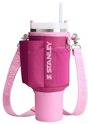 Stanley All Day Quencher Carry-All 1134 g Sac à bandoulière avec Poche pour téléphone, Pochette pour Cartes et Sangle Amovible, Fuchsia, 40 oz, 1,2 l