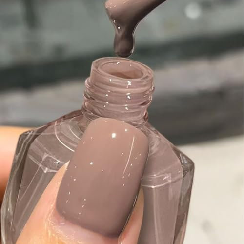 Glitter Nail Polish, Nude Nail Varnish, Diamond Glitter Quick Dry Nail Polish No UV Lamp Curing, Long Lasting, Chip Resistant, Non-Toxic, Quick Drying, Salon Manicure, At Home Manicure (40#Nude)