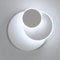 DELIPOP Wandleuchte LED Innen, 15W Moderne 350° Schwenkbar Wandlampe, Wandbeleuchtung Runde aus Aluminum für Schlafzimmer, Wohnzimmer, Flur, Treppen, Kaltweiß 6500K, Weiß