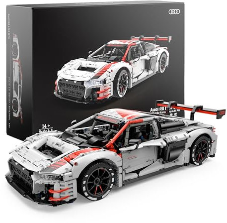 CANALLA Rastar Modellauto für Erwachsene, Audi R8 LMS GT3-3314 Teile | Auto zum Bauen, Sammeln und Genießen | Nachbildung im Maßstab 1:8