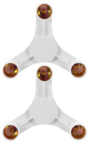 Luxshiny 2pièces Douille Têtes Adaptateur Connecteur Lampe Pour Led Et Économie Énergie Installation Facile Pour Maison Bureau Et Restaurants