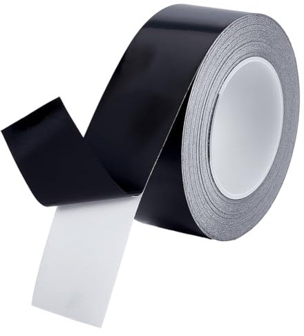 BENECREAT 50m/164 Feet Light Blocking Tape, 5cm 100% Blackout Tape, Adhensive Light Cover for Full Light Blocking, Blackout Light Stickers for Electronics, Window, Lamp, Screen Protector
